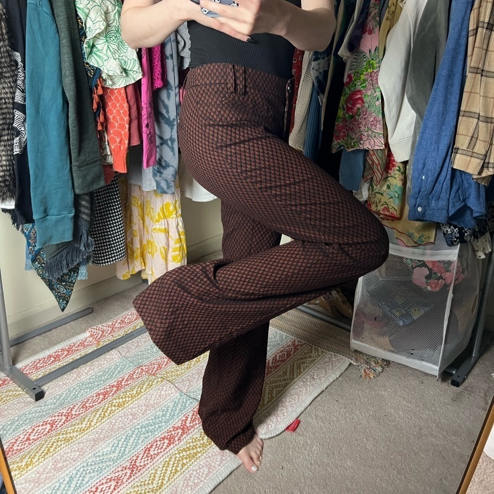LEIFSDOTTIR Anthropologie Trousers Textured Marola Pants Size 0 - Picture 6 of 10